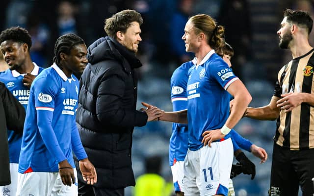 Rangers head coach Danny Rohl has several players out of the game against Ludogorets in the Europa League this week. Cr: SNS Group.