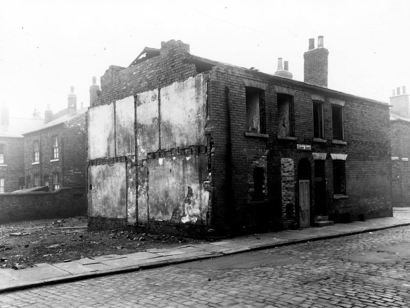 The two remaining houses on Greystone Street pictured in November 1959.