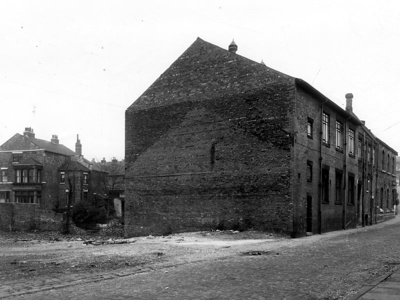 Burley Liberal Club, seen from Roberts Place. Pictured in November 1959.