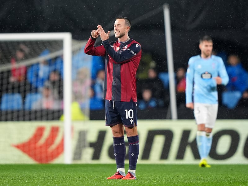 The midfielder won't play any part in Bologna's final two Europa League fixtures after suffering a collarbone injury.