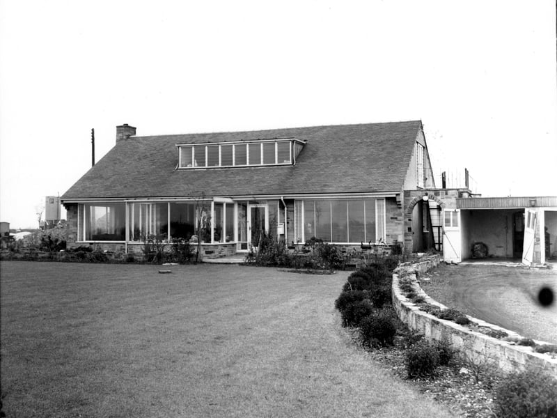 Vivian Nicholson's house on Garforth cliff pictured in November 1965.