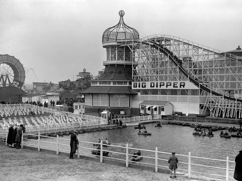 The Big Dipper at Blackpool Pleasure Beach in 1928