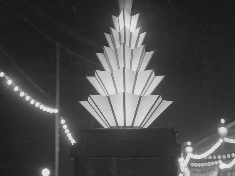 Blackpool Illuminations art deco feature, 1928 