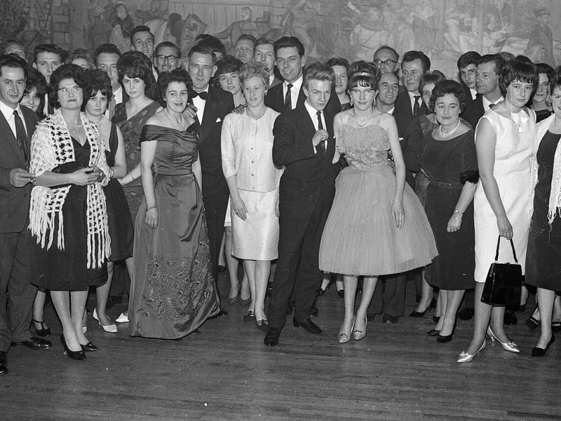 Musselburgh sub-aqua club's annual dance in the Woodside Hotel in November 1964.