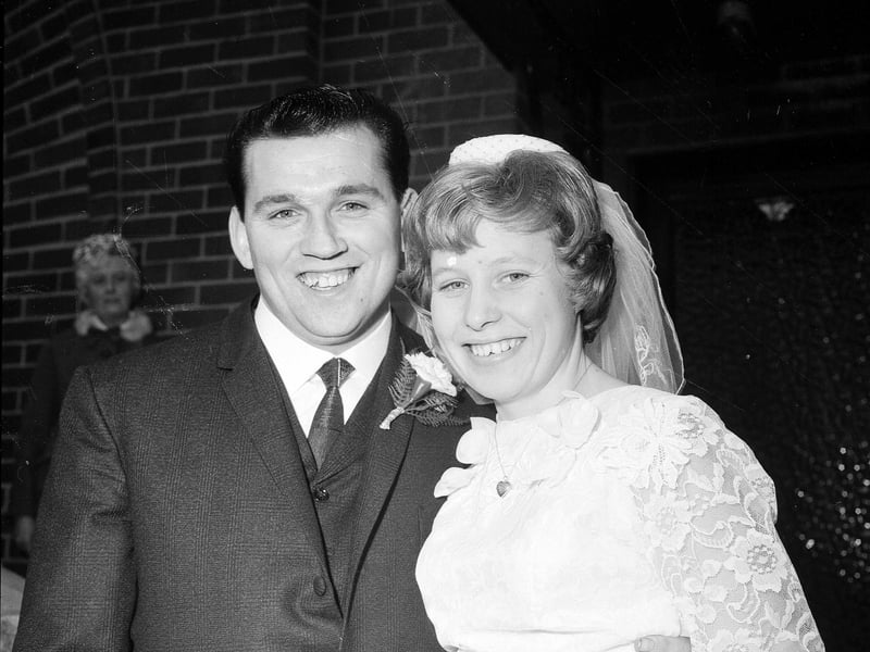 The Stake - Nash wedding in Northesk Church in Musselburgh in November 1964.
