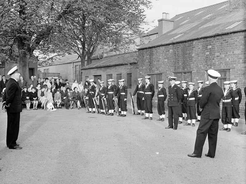 The Musselburgh Sea Cadet Corporation Annual Inspection in May 1964.
