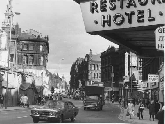 Is this the Boar Lane you remember? Pictured in September 1974.