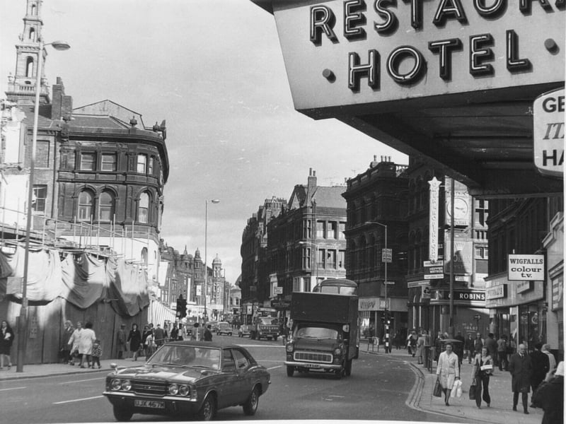 Is this the Boar Lane you remember? Pictured in September 1974.