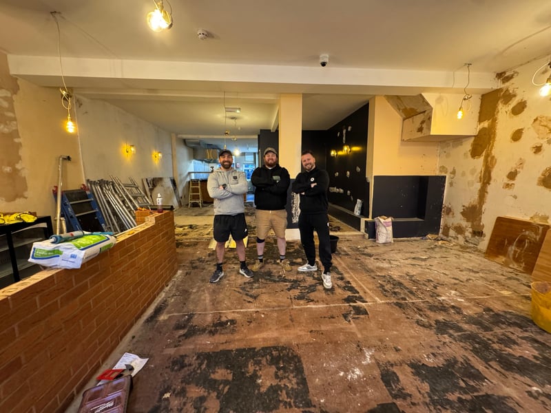 Hoggies - Hog Roast is opening its second site at the former Steak and Roast restaurant in Drayton, with a full renovation currently taking place. 

Pictured: (Left to right) Hoggies owners, Mark, Lewis and Simon. 

Picture: Contributed 
