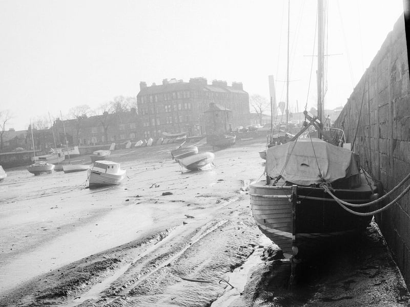 Musselburgh's Fisherrow Harbour in 1964.