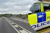 All lanes on the M1 southbound between junction 33 and 32 have been closed following a collision. 