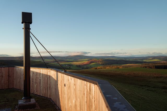 The retreat is surrounded by the beautiful Scottish Borders countryside.