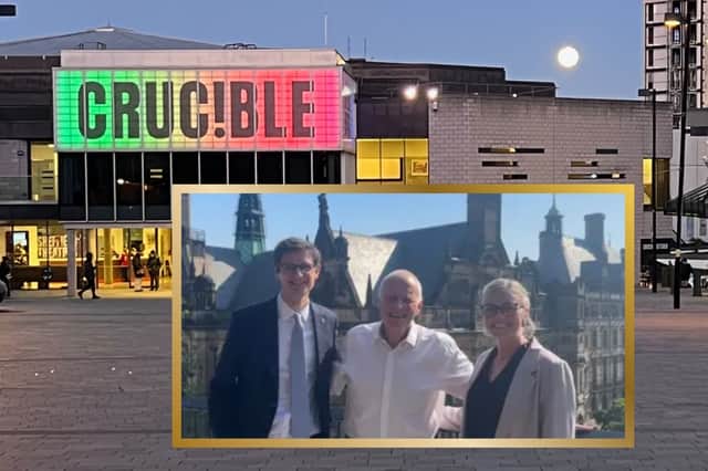 Snooker supremo Barry Hearn met council leader Tom Hunt and chief executive Kate Josephs in May 2025 to discuss the future of the World Championships at The Crucible.