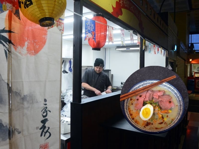 Chef Obi Wilson has brought his passion for Japanese food to Jacky White's with his Shinobi noodle bar, which you'll find at the very back of the market. As well as noodle dishes, check out the weekly specials.