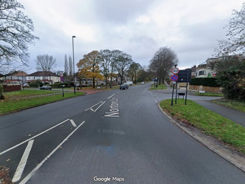 Norton & Norton Lees saw 2.3 reports of robbery per 1,000 residents from December 2024 to November 2025, the 11th highest figure in Sheffield. The total number of incidents in that neighbourhood was 21. Photo: Google