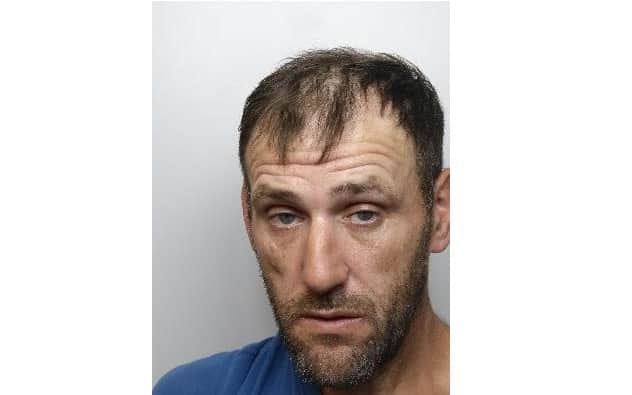 Wayne Smith, 46, of Raisen Hall Road, Sheffield, was caught asleep behind the wheel of a red Skoda Fabia he had stolen five days before, which he had then used in another attempted burglary.