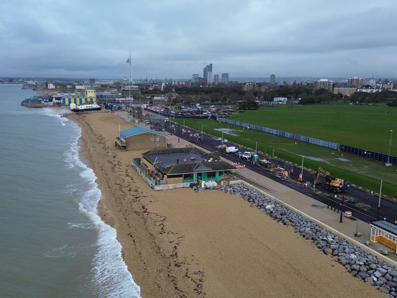 The new-look promenade is taking shape