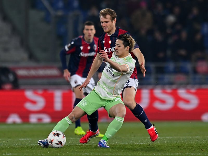 Endless energy levels from the selfless Japanese forward, who was once again asked to play the No 9 role. Was the beneficiary of Skorupski's wayward pass to set up the opener. Never stopped running when Celtic were down to ten men. A trojan. 8