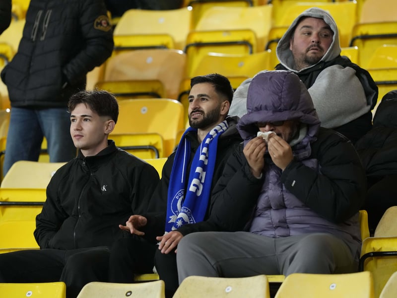 1,774 Pompey supporters made the trip to Vicarage Road on Wednesday evening and were in high spirits as the Blues earned a 1-1 draw.