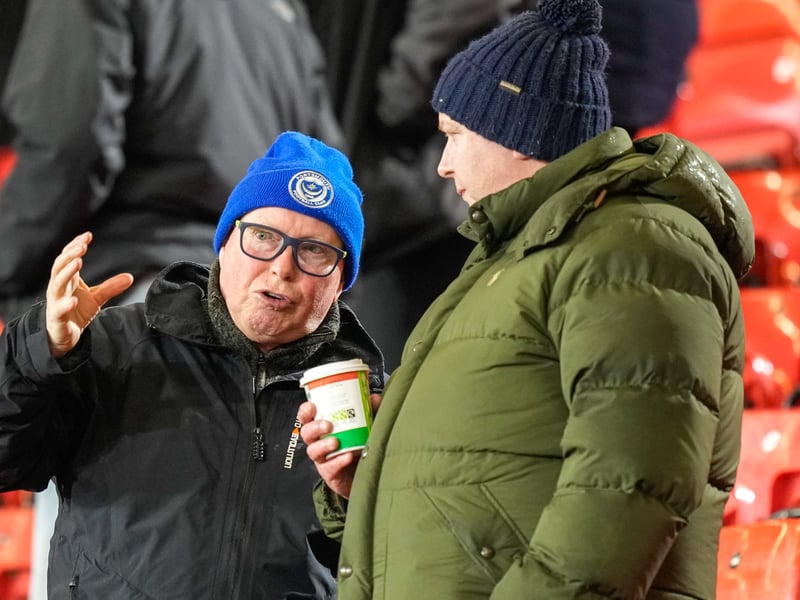 1,774 Pompey supporters made the trip to Vicarage Road on Wednesday evening and were in high spirits as the Blues earned a 1-1 draw.