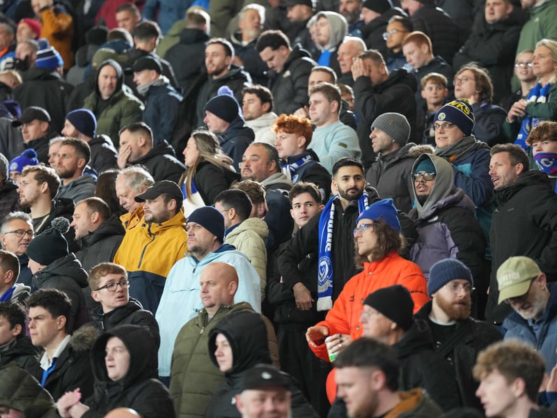 1,774 Pompey supporters made the trip to Vicarage Road on Wednesday evening and were in high spirits as the Blues earned a 1-1 draw. 