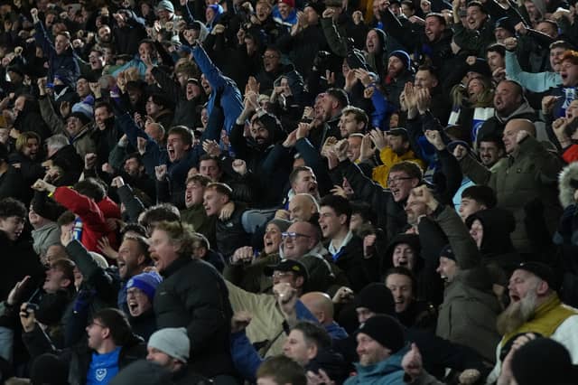1,774 Pompey supporters made the trip to Vicarage Road on Wednesday evening and were in high spirits as the Blues earned a 1-1 draw.