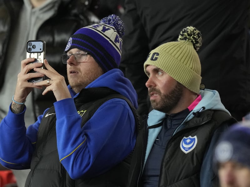 1,774 Pompey supporters made the trip to Vicarage Road on Wednesday evening and were in high spirits as the Blues earned a 1-1 draw. 