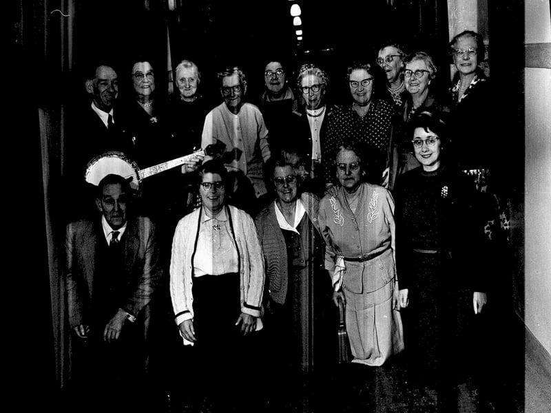 The West Pilton Old Age Pensioners Choir in March 1964.