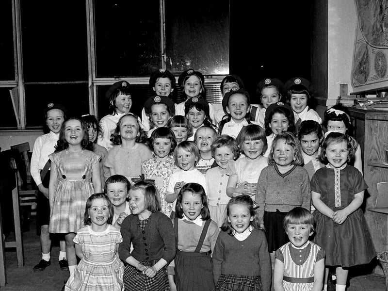 Muirhouse Girls Guildry at the Pilton Festival of music dancing and drama in June 1965.