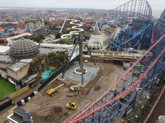 Sky Riders Blackpool 15 epic photos as pendulum installed on Blackpool Pleasure Beach Resort ...