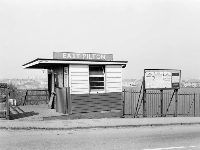 East Pilton railway station in April 1962.