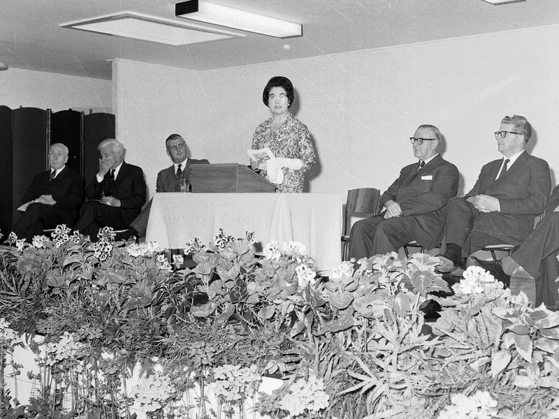  Councillor Mrs CT Nealon opening the Community Centre in Pilton Drive in May 1965.