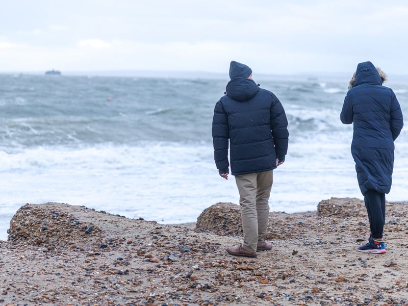 Southsea sea defences take a battering. 
Picture Marcin Jedrysiak