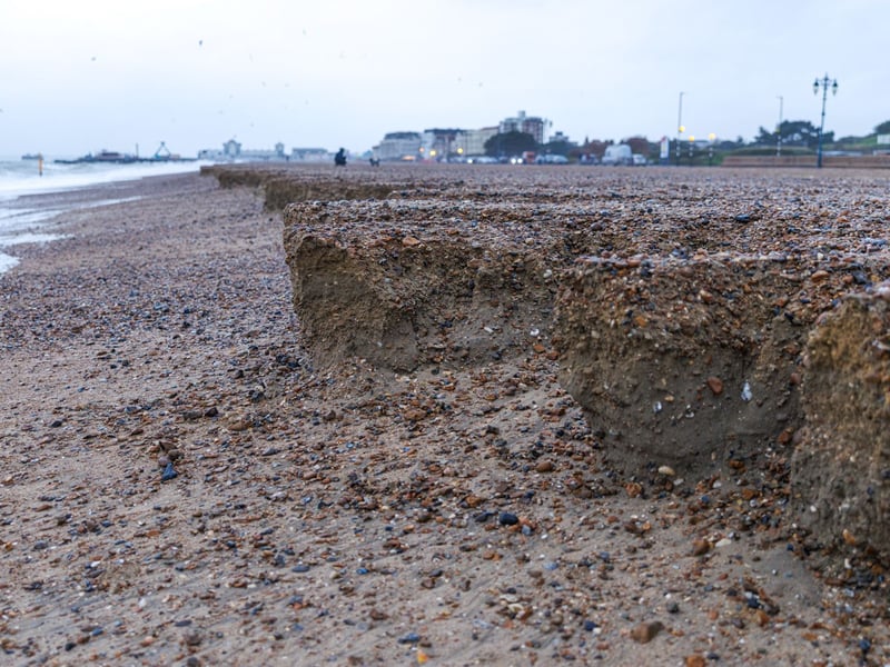 Southsea sea defences take a battering. 
Picture Marcin Jedrysiak