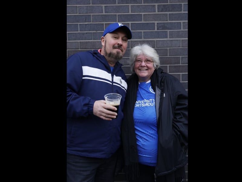 Hopeful fans at Fratton Park