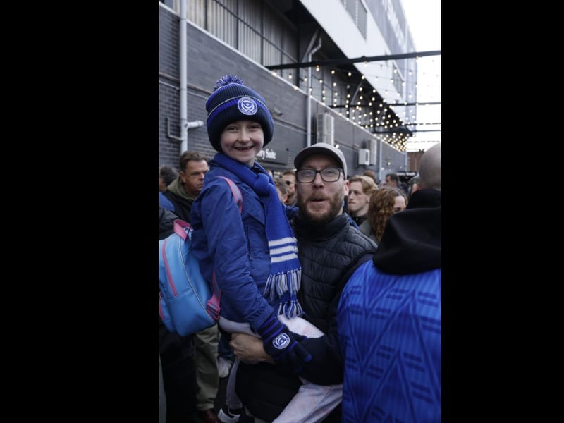 Many families at Fratton Park today - and for some it is their first South Coast derby
