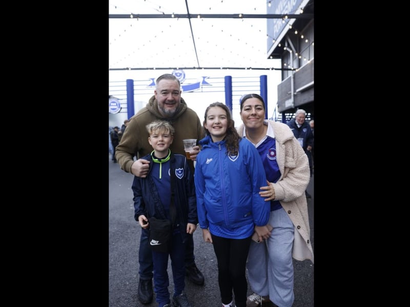 Lots of families at Fratton Park today - and for some this is their first South Coast derby