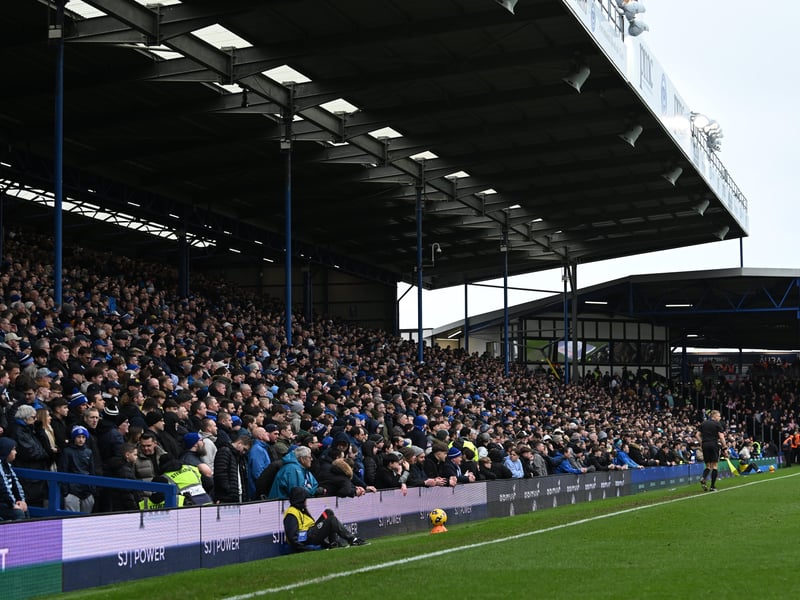 Pompey fans backing their team in the south-coast derby against Southampton.   