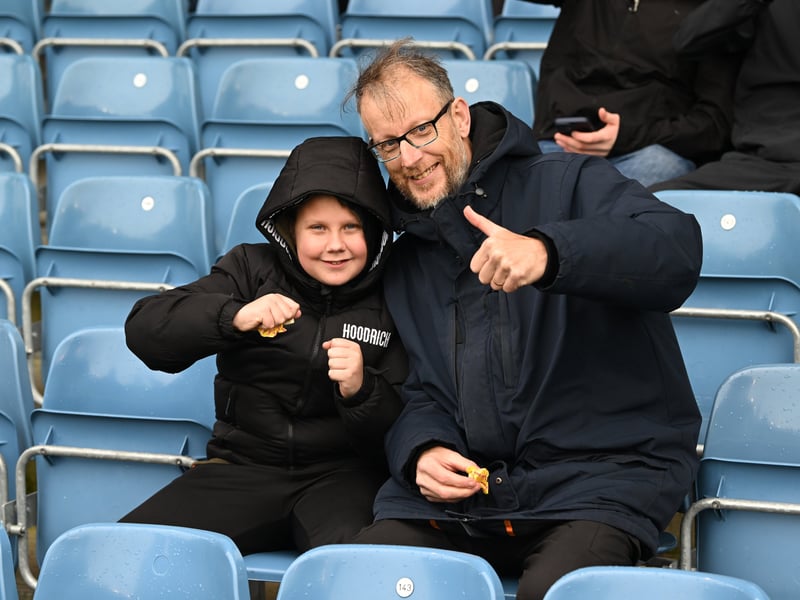 Pompey fans backing their team in the south-coast derby against Southampton.  