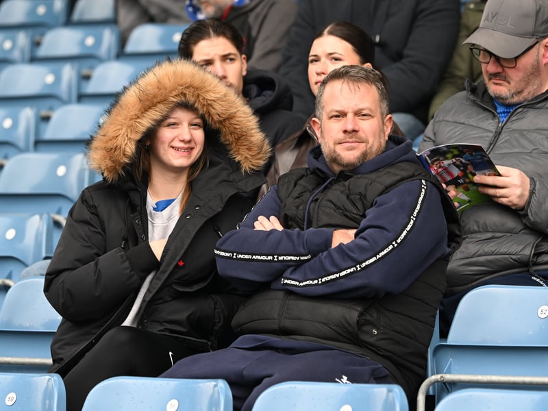Pompey fans backing their team in the south-coast derby against Southampton.  