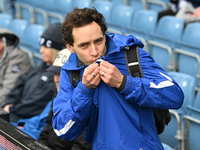 Pompey fans backing their team in the south-coast derby against Southampton.