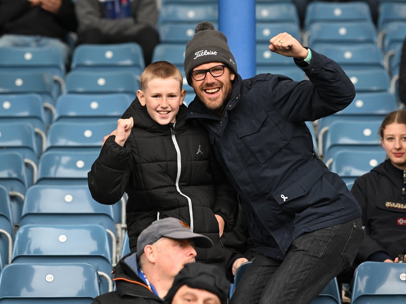 Pompey fans backing their team in the south-coast derby against Southampton.  