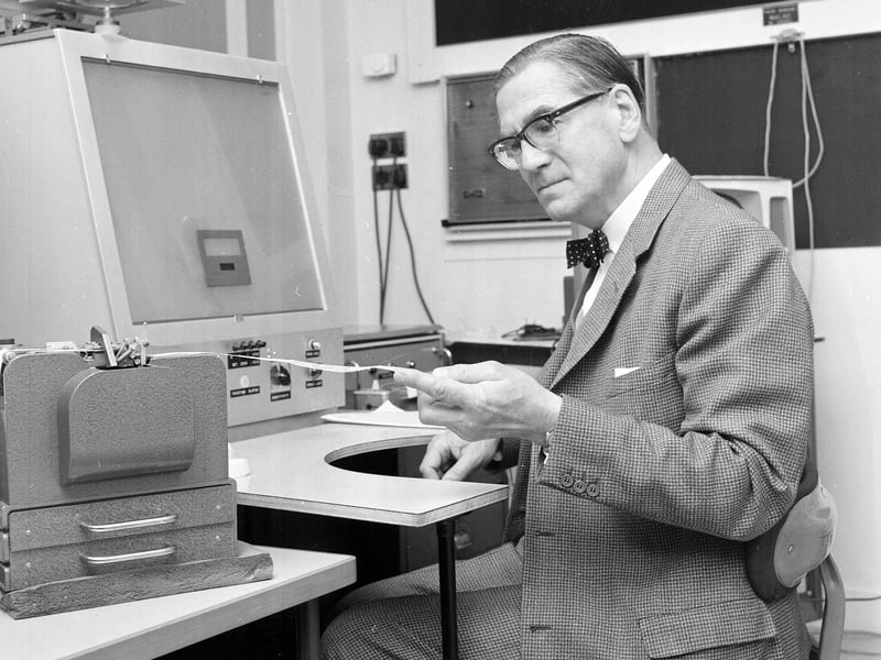 Professor HA Bruck at Blackford Observatory in June 1961.