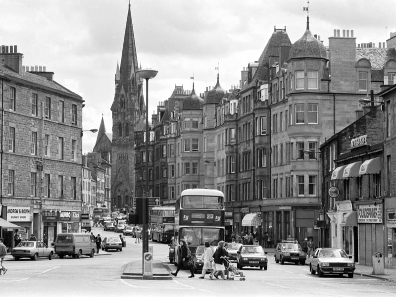 View from Home Street in the Tollcross area of Edinburgh, June 1990.