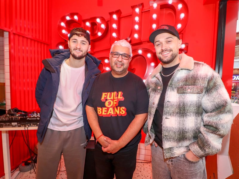 TikTok sensations SpudBros have visited the city to support a local business owner who opened his SpudBros franchise 
on January 26, 2026. 

Pictured: SpudBros Harley and Jacob Nelson with franchisee Sunny Bassi


Picture: Habibur Rahman