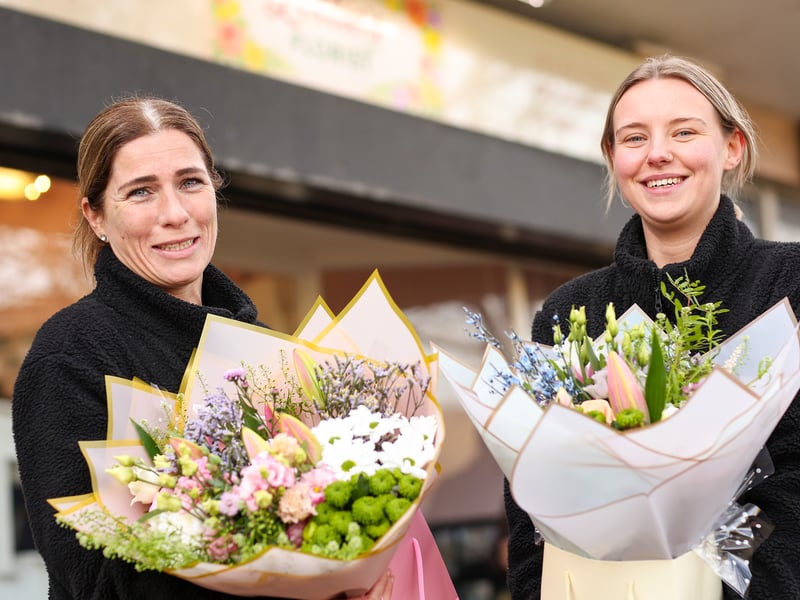 Directors Shannon Mitchison and Nicky Timberlake and the opening of their new shop Lottie's Florist.