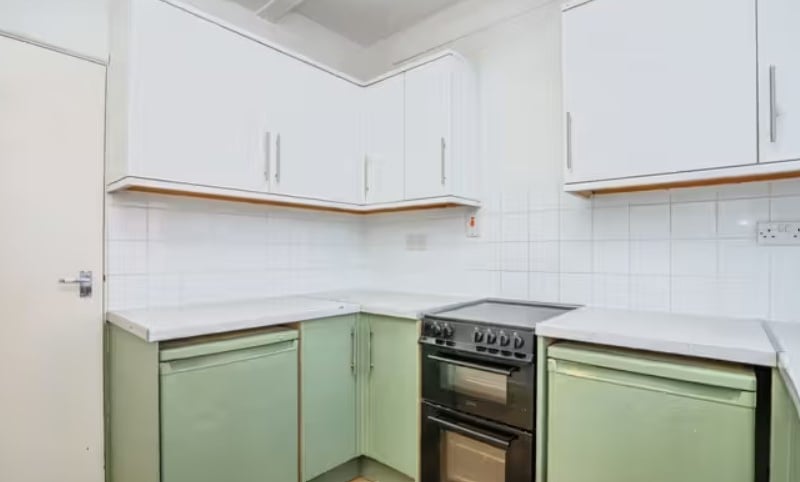 The listing says: "Internal accommodation offers a lounge, double bedroom, kitchen and bathroom." 