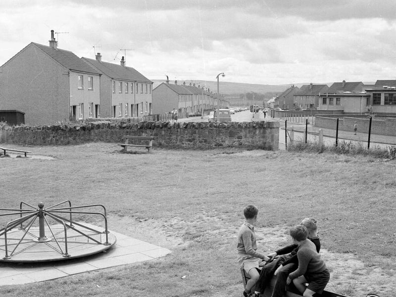 The playpark in Danderhall village in July 1964.