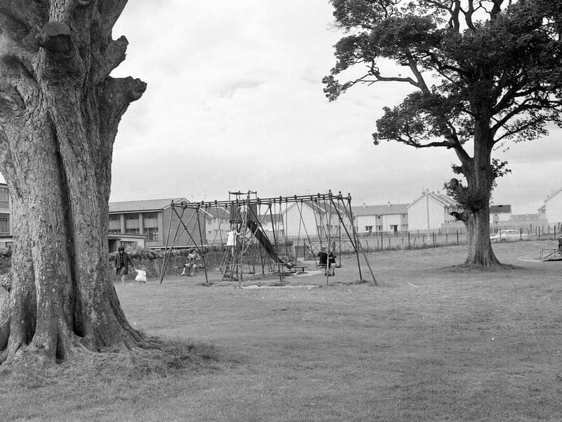 Green space around Danderhall village in July 1964.