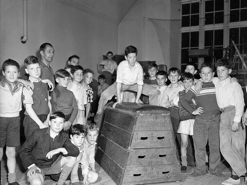 Members of Danderhall Boys Club in October 1958.